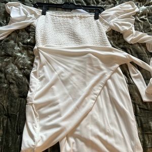 Lovers & Friends off-the-shoulder white dress, size XL NWT!